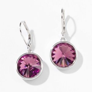 Touchstone Crystal by Swarovski Lulu earrings in Iris brand new in box